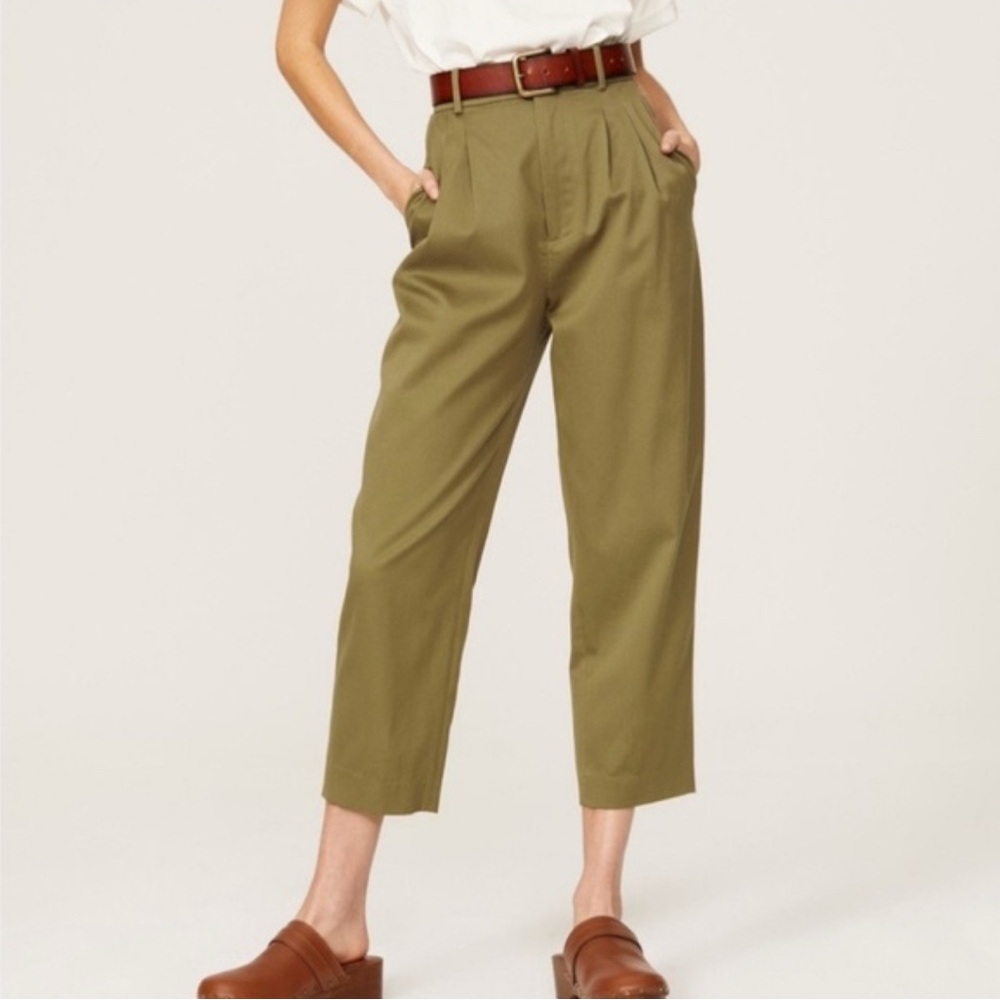 ba&sh Khaki Cropped Women's Pants